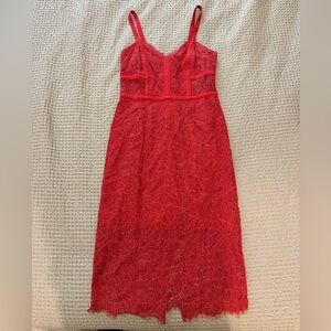 Express Midi Lace Dress